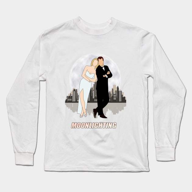 moonlighting Long Sleeve T-Shirt by aluap1006